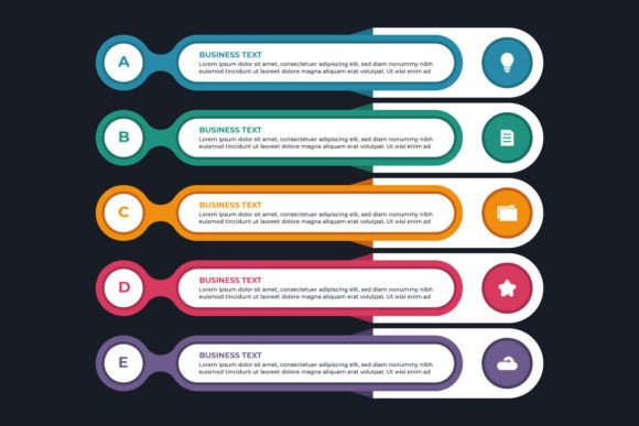 Flat Business Infographic: Mapping Your Growth Journey