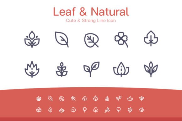 The Leaf Natural Line Icon Set: A Versatile Asset for Modern Creative Workflows