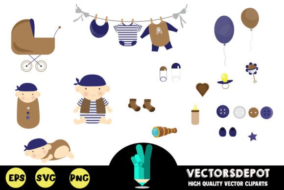 Understanding the Value and Versatility of a Pirate Baby Shower Clipart Bundle